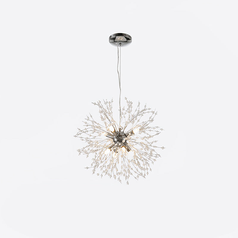 Haze Chandelier Crystal Dandelion with Crystals-Neutral Decor