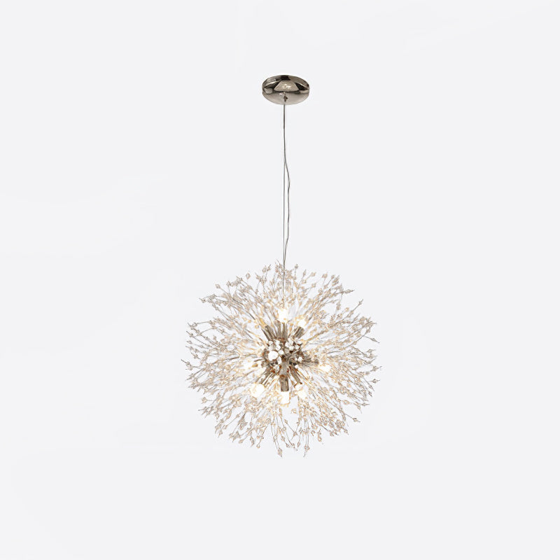 Haze Chandelier Crystal Dandelion with Crystals-Neutral Decor