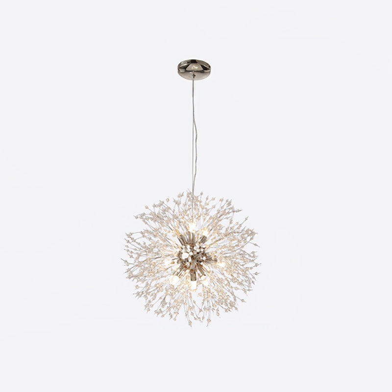 Haze Chandelier Crystal Dandelion with Crystals-Neutral Decor