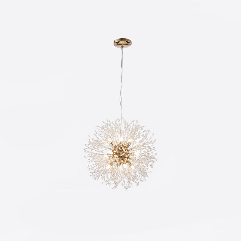 Haze Chandelier Crystal Dandelion with Crystals-Neutral Decor