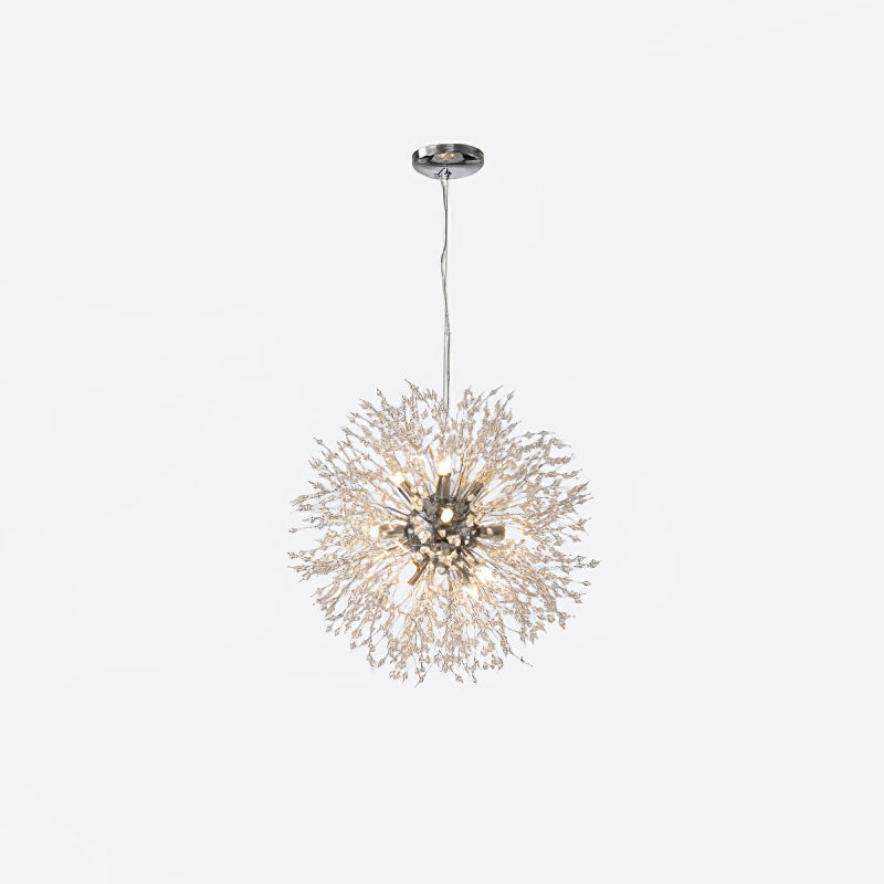 Haze Chandelier Crystal Dandelion with Crystals-Neutral Decor