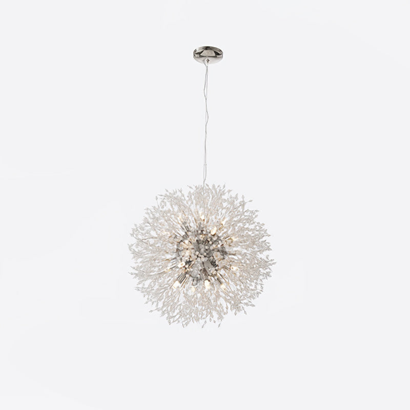 Haze Chandelier Crystal Dandelion with Crystals-Neutral Decor