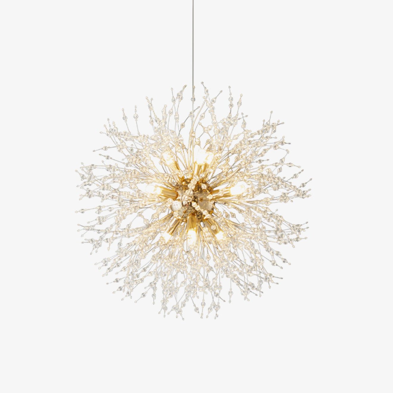 Haze Chandelier Crystal Dandelion with Crystals-Neutral Decor
