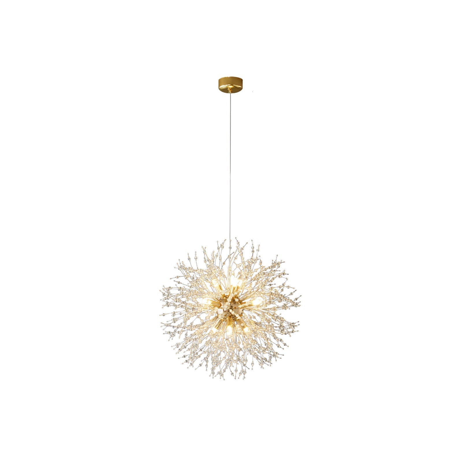 Haze Chandelier Crystal Dandelion with Crystals-Neutral Decor