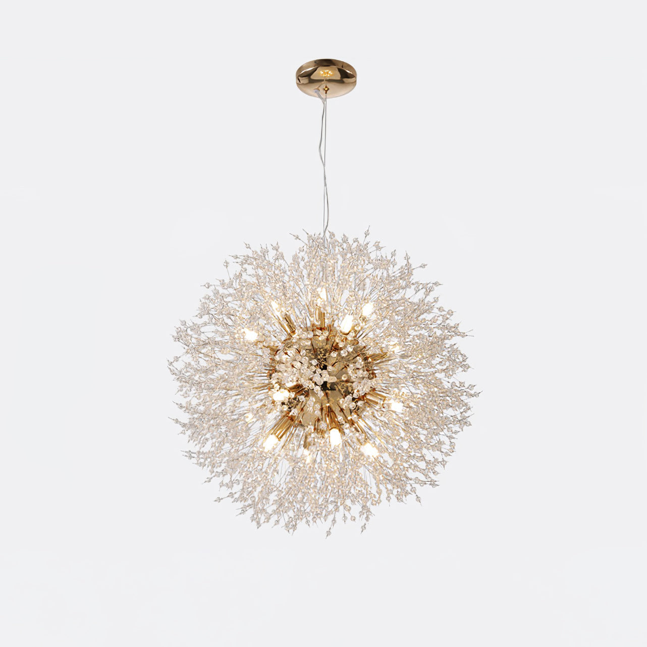 Haze Chandelier Crystal Dandelion with Crystals-Neutral Decor