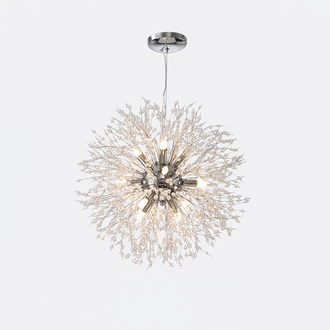 Haze Chandelier Crystal Dandelion with Crystals-Neutral Decor
