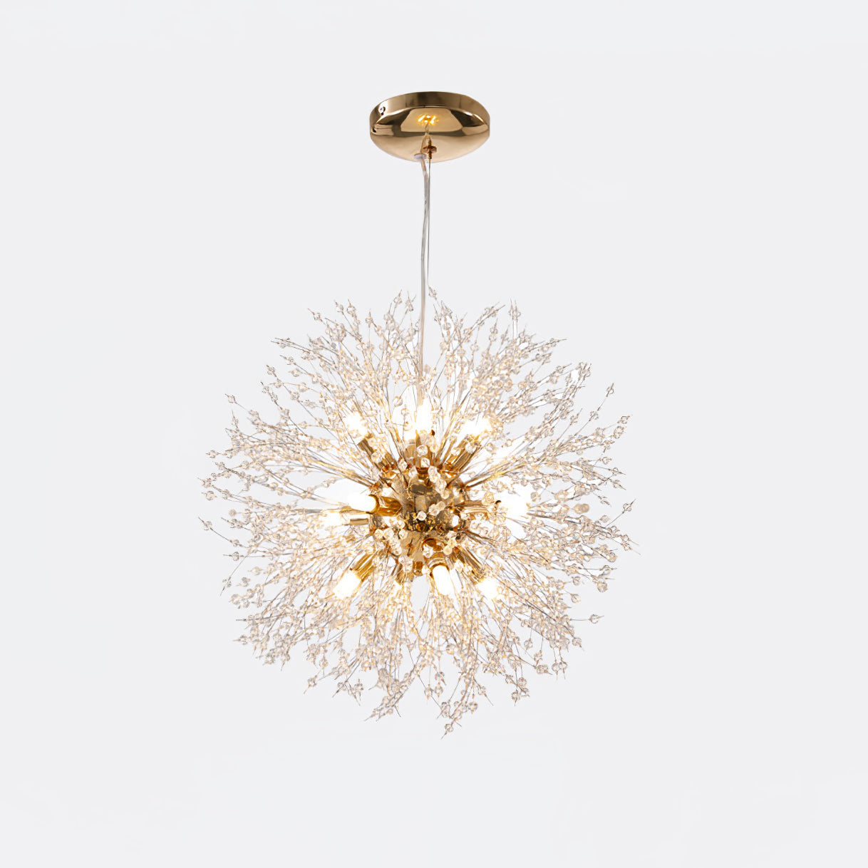 Haze Chandelier Crystal Dandelion with Crystals-Neutral Decor