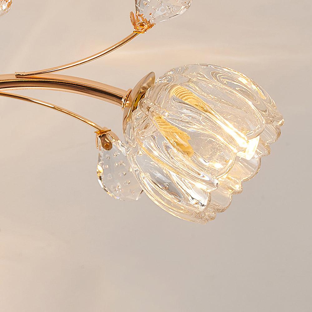 Fioris Postmodern Luxury Flower Crystal Ceiling Light-Neutral Decor