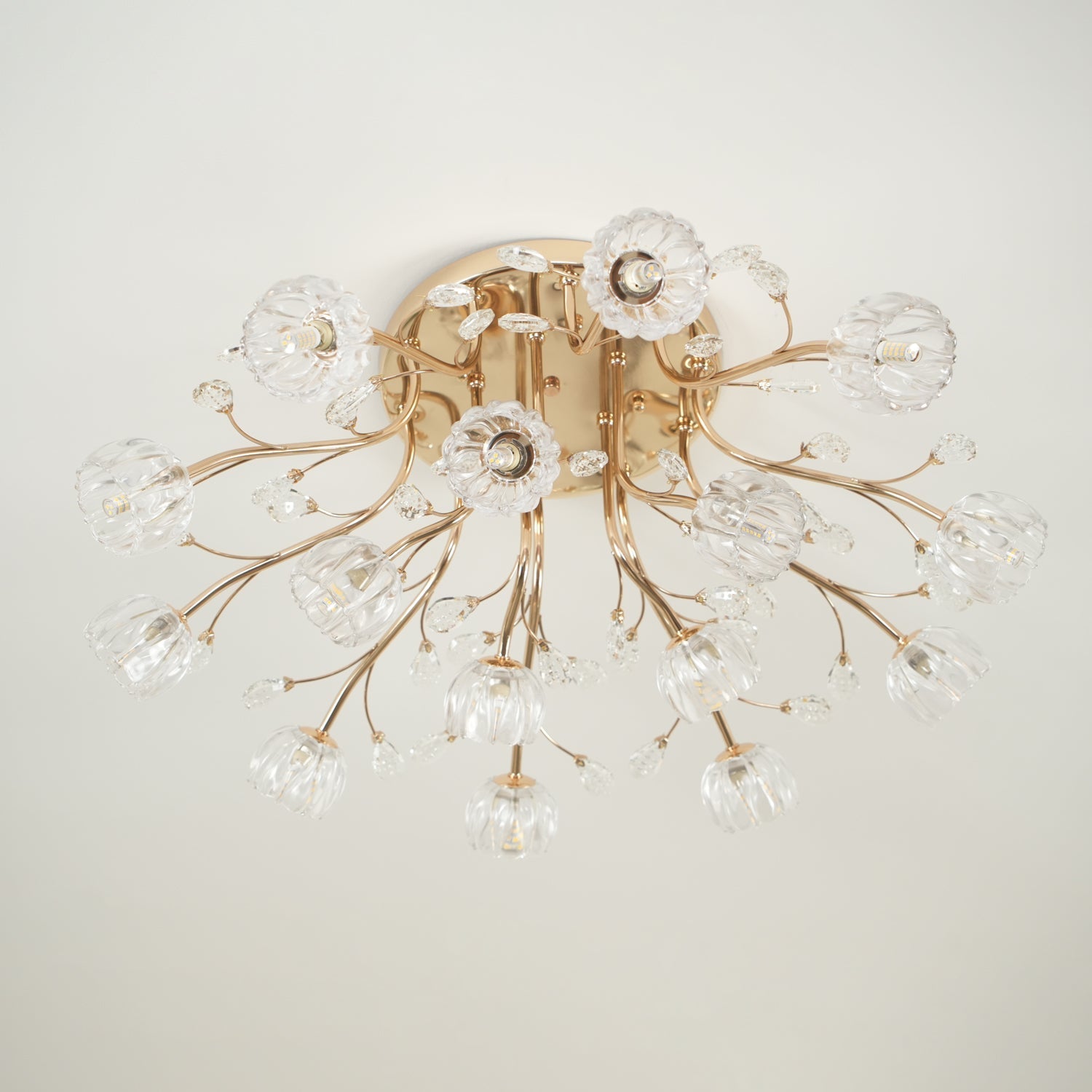 Fioris Postmodern Luxury Flower Crystal Ceiling Light-Neutral Decor
