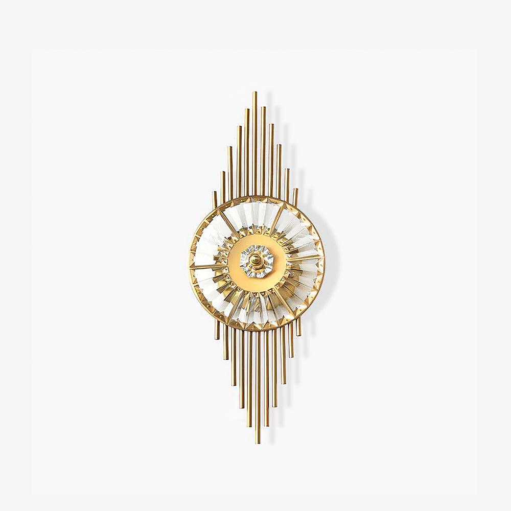 Cilirel Postmodern Luxury Gear Gold Crystal Wall Light-Neutral Decor