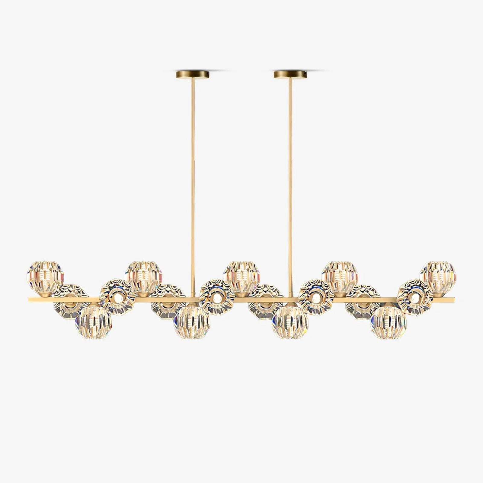 Drivel Postmodern Luxury Ball Brass Crystal Glass Chandelier-Neutral Decor