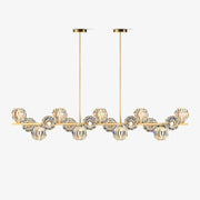 Crystal Glass Ball Chandelier-Neutral Decor