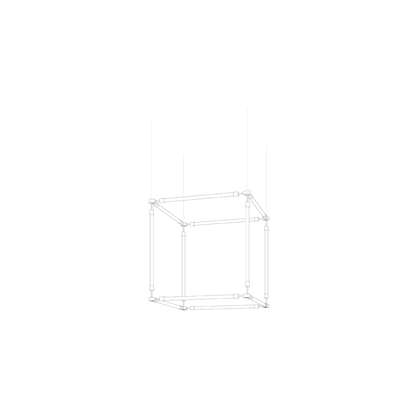 Crystal Grid Customize Chandelier-Neutral Decor