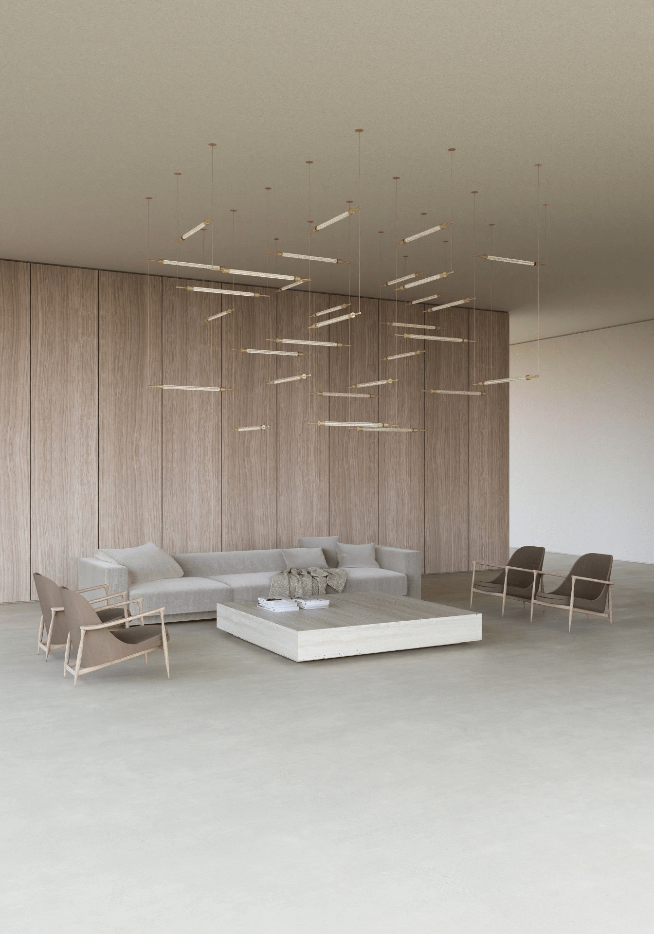 Crystal Grid Customize Chandelier-Neutral Decor