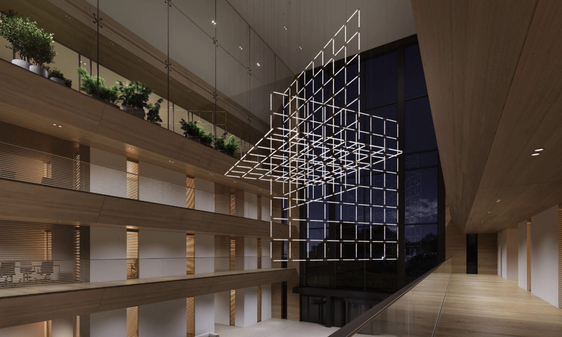 Crystal Grid Customize Chandelier-Neutral Decor