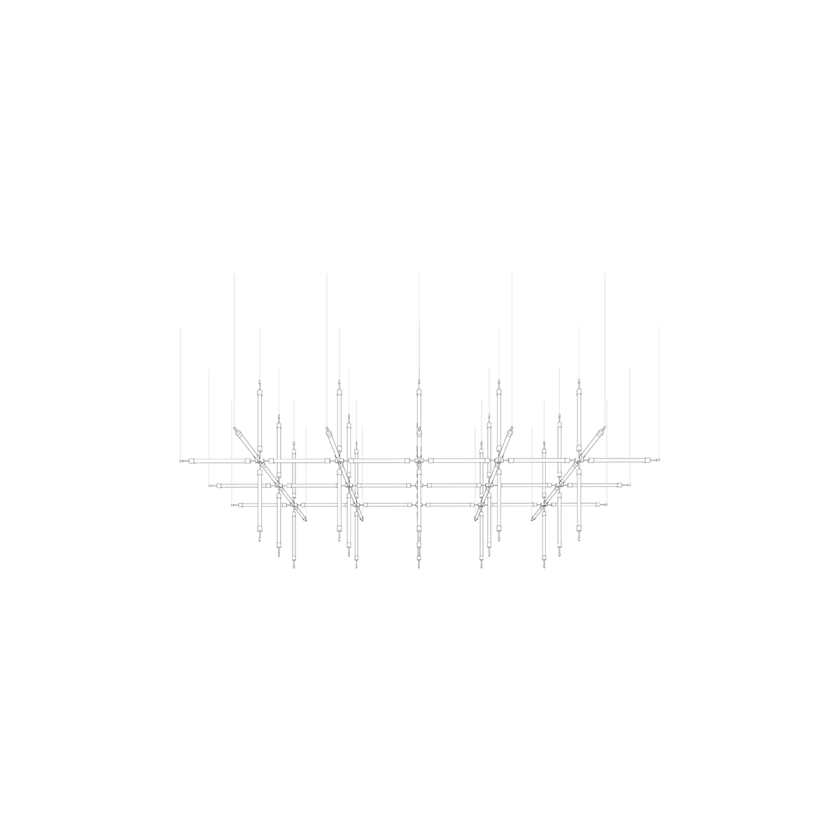Crystal Grid Customize Chandelier-Neutral Decor