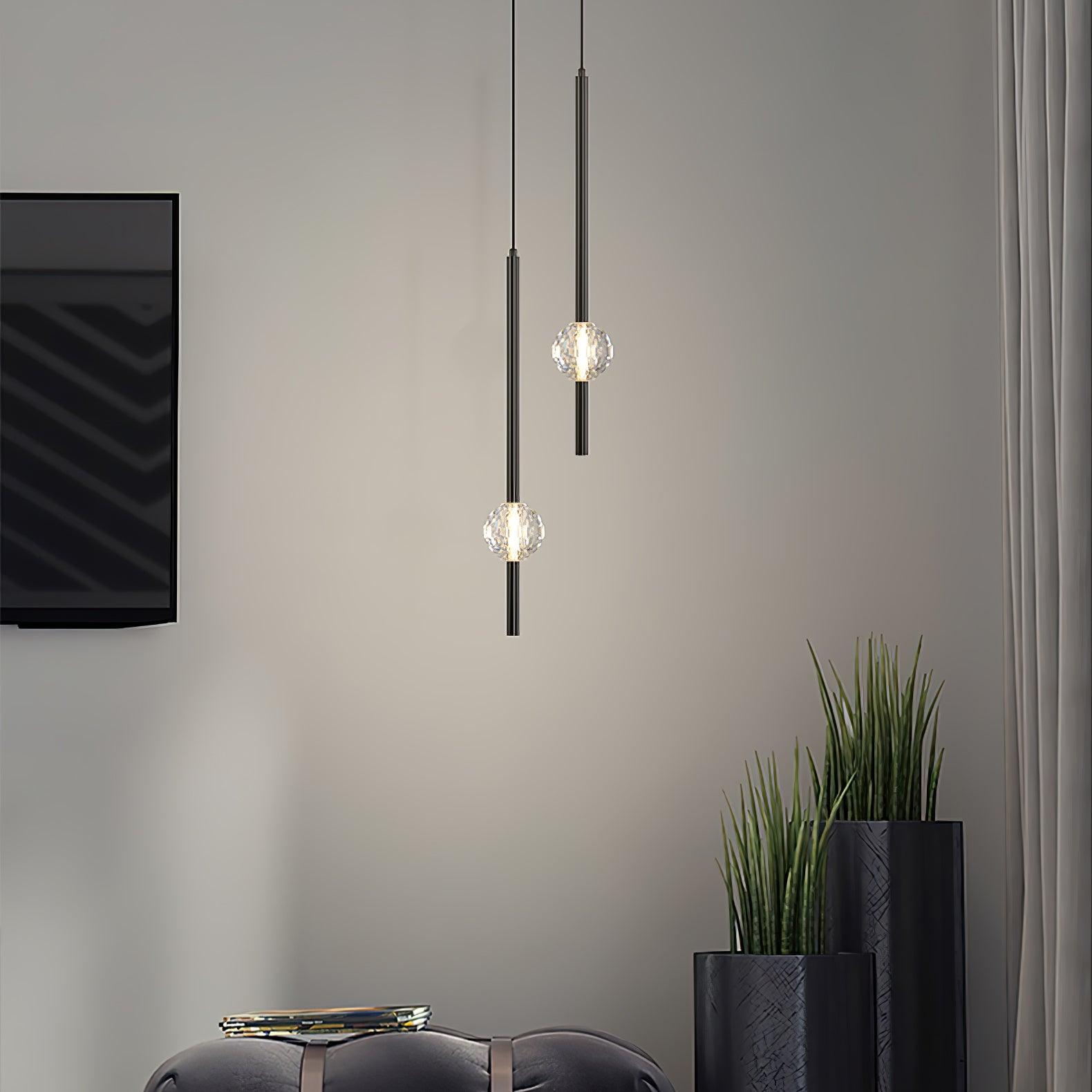 Ririxy Crystal LED Pendant Lamp-Neutral Decor
