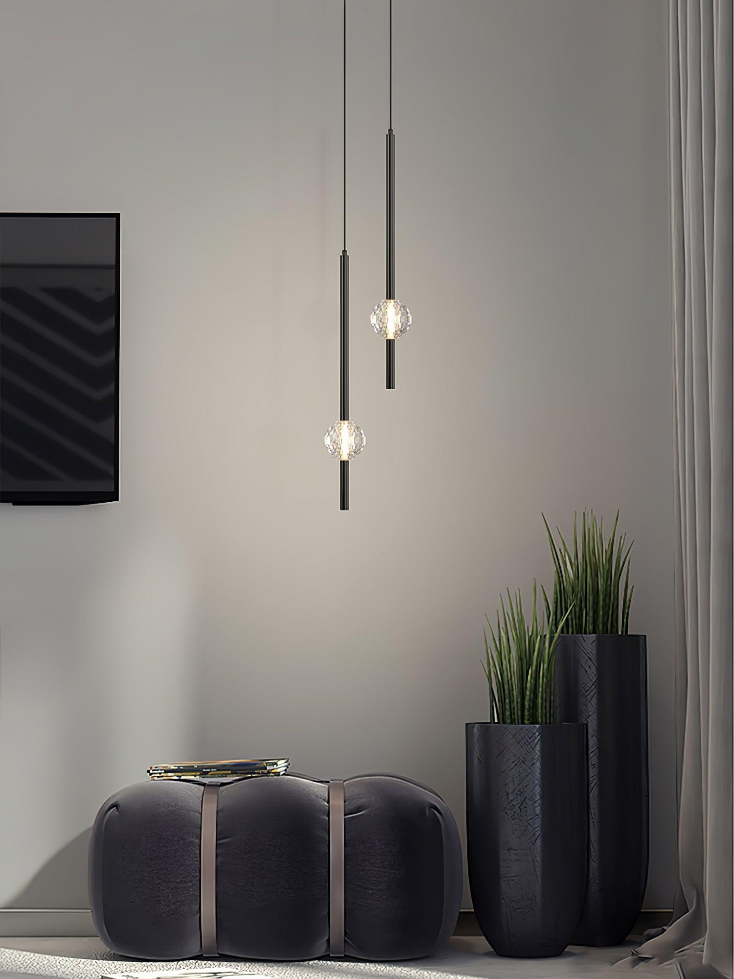 Ririxy Crystal LED Pendant Lamp-Neutral Decor