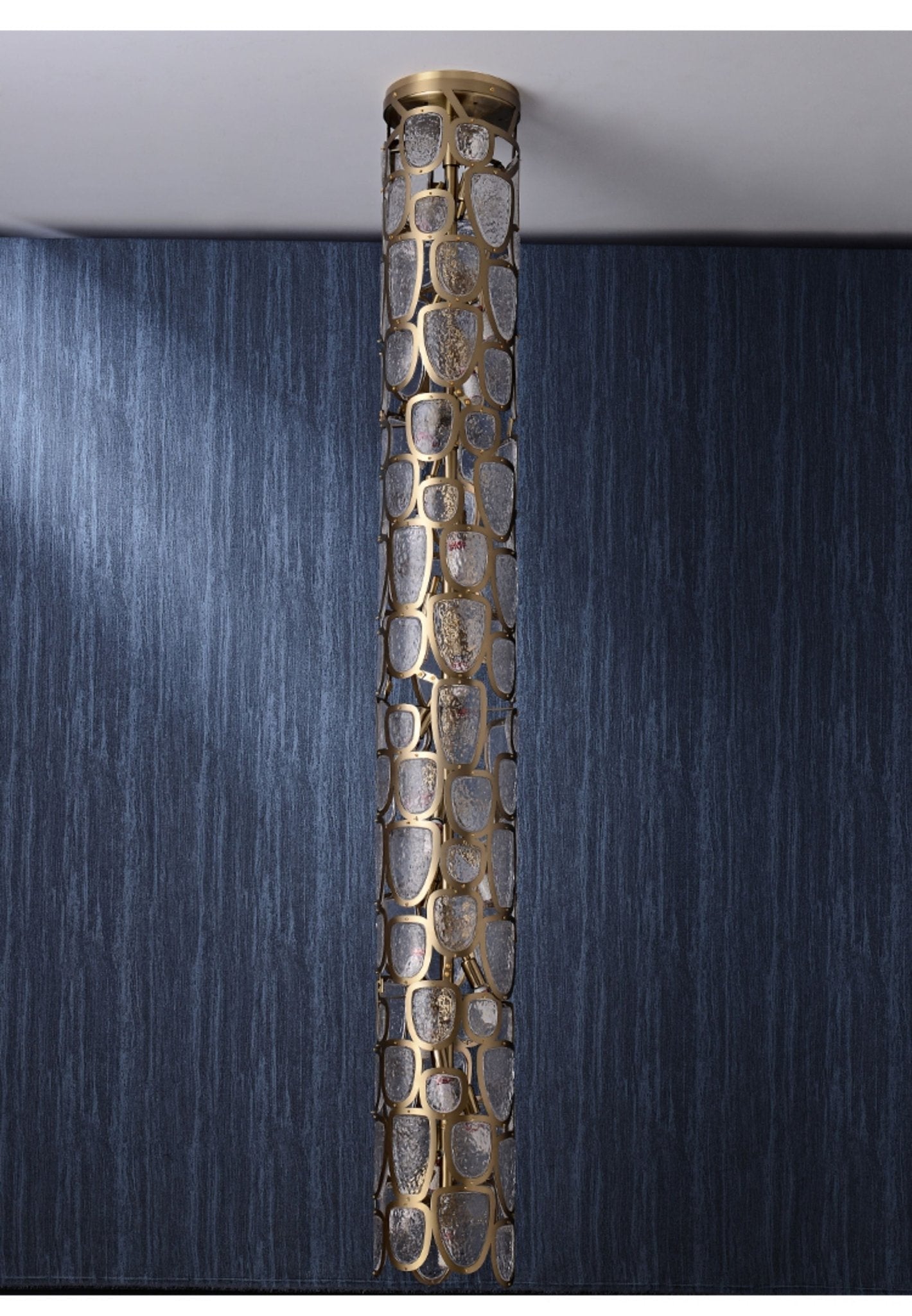 Crystal Mosaic Chandelier-Neutral Decor