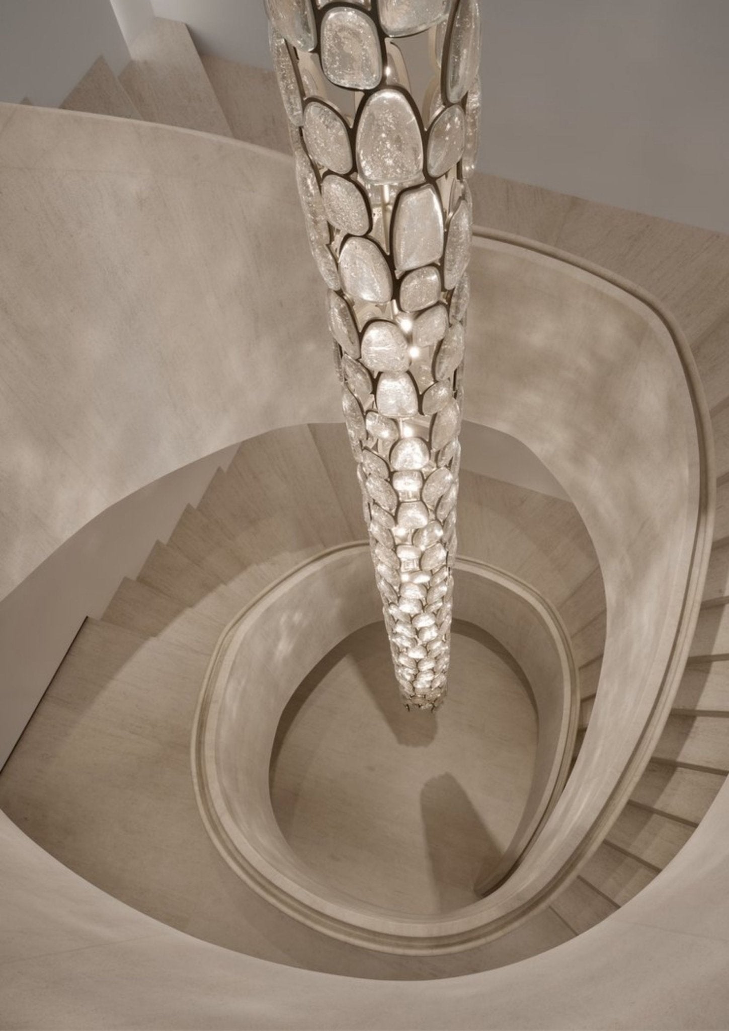 Crystal Mosaic Chandelier-Neutral Decor