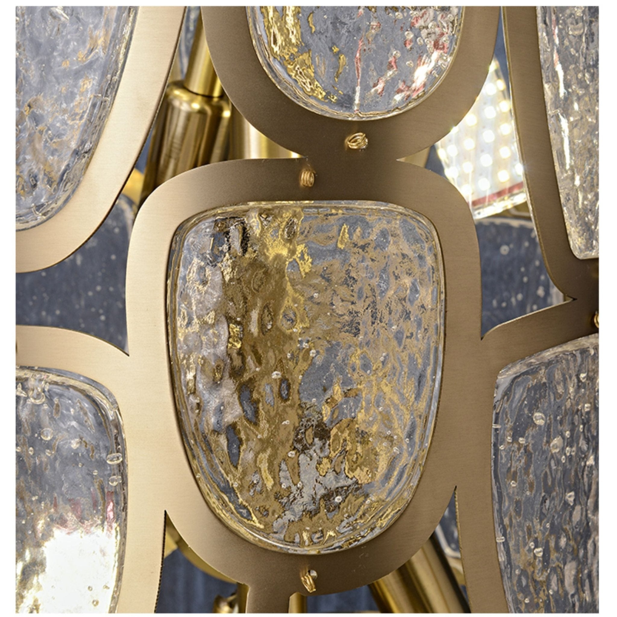 Crystal Mosaic Chandelier-Neutral Decor