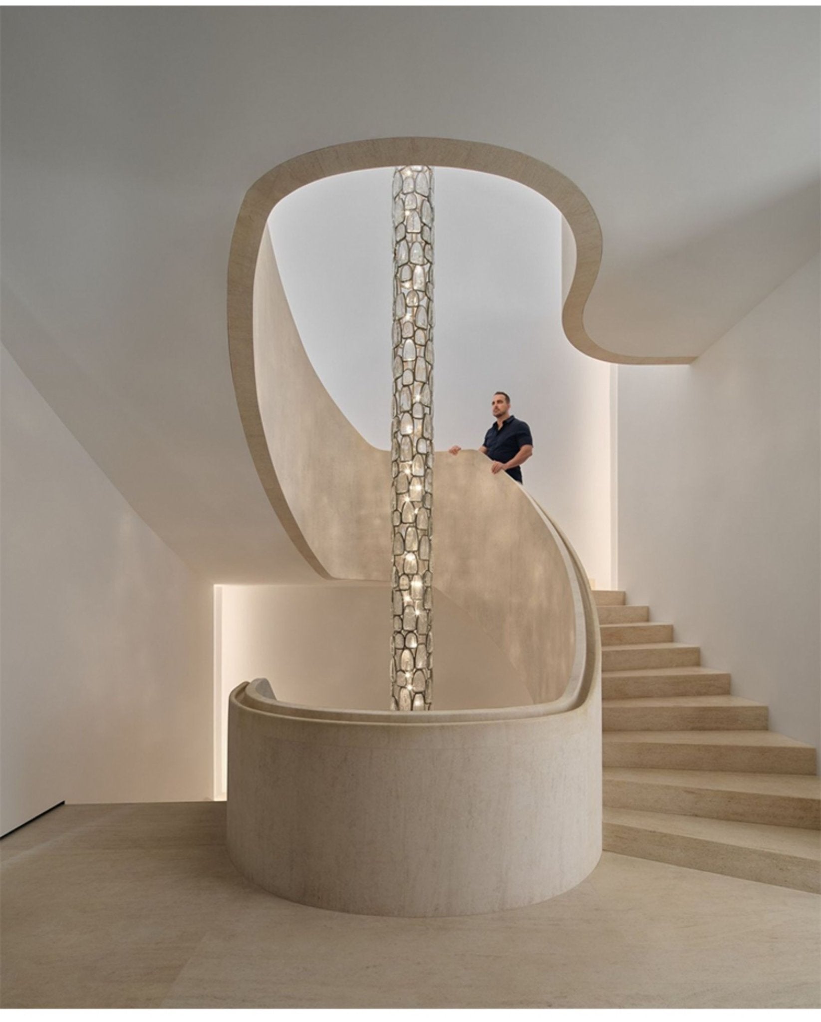 Crystal Mosaic Chandelier-Neutral Decor