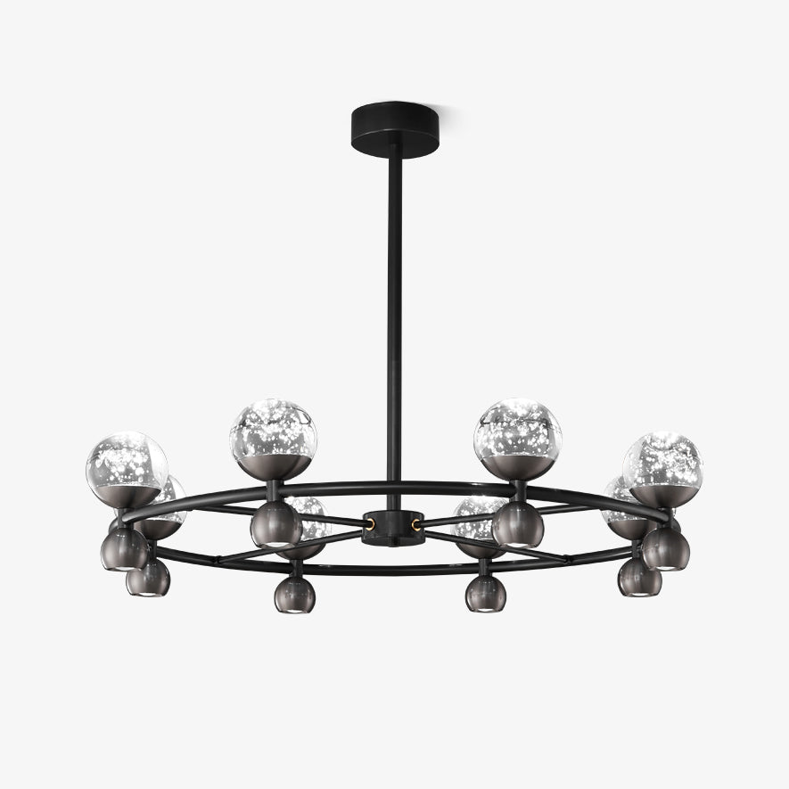Lumiryn Orbital Glass Globe Chandelier-Neutral Decor