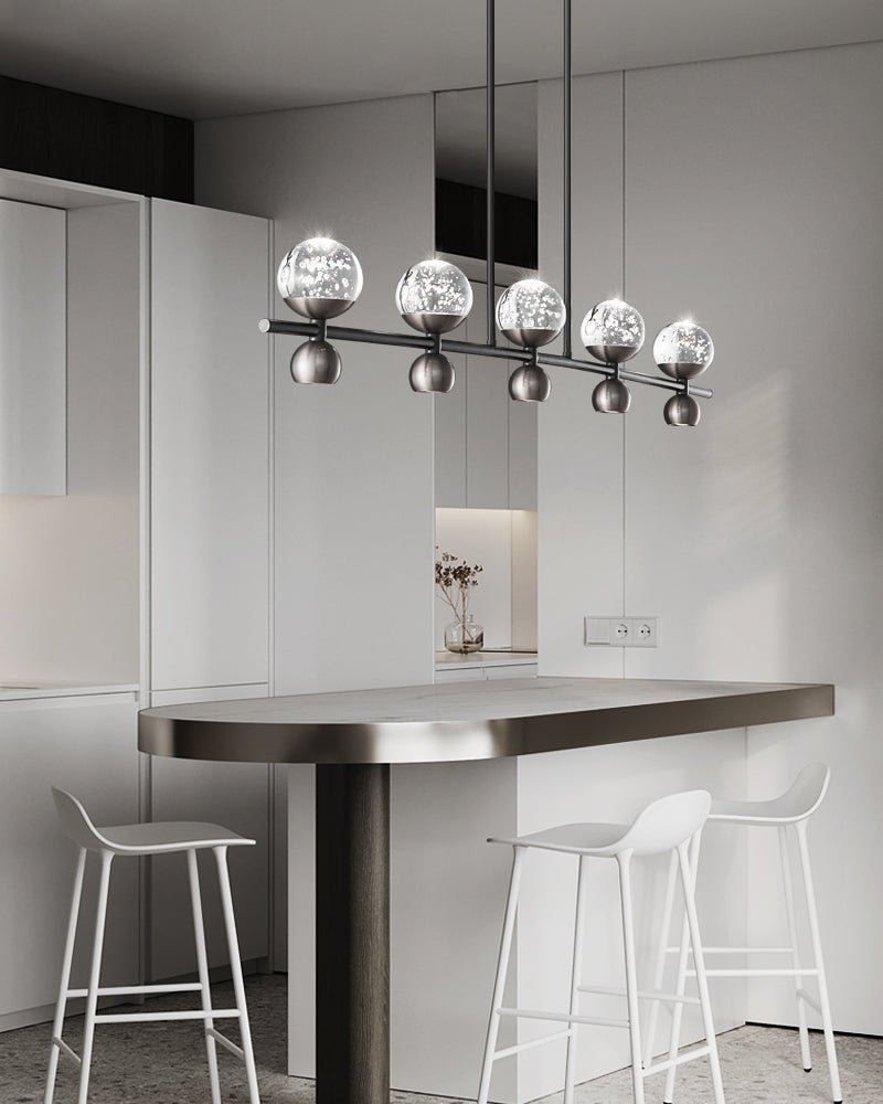 Lumiryn Orbital Glass Globe Chandelier-Neutral Decor