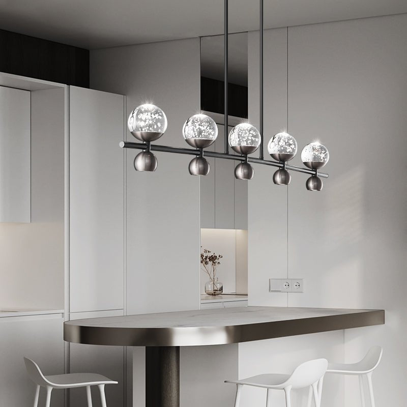Lumiryn Orbital Glass Globe Chandelier-Neutral Decor