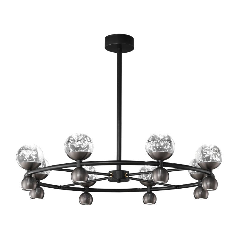 Lumiryn Orbital Glass Globe Chandelier-Neutral Decor
