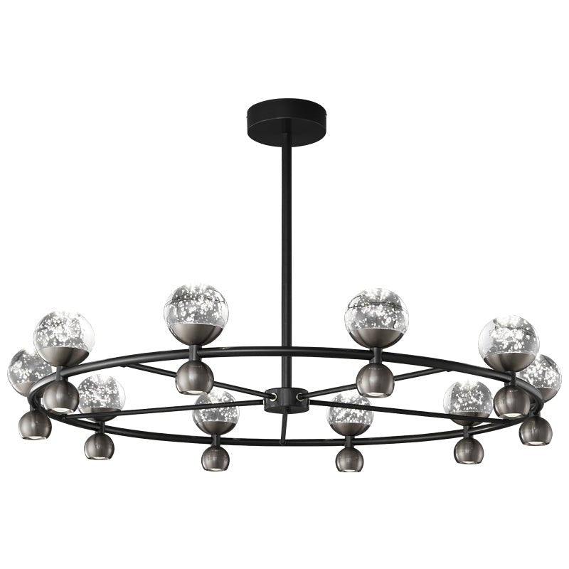 Lumiryn Orbital Glass Globe Chandelier-Neutral Decor