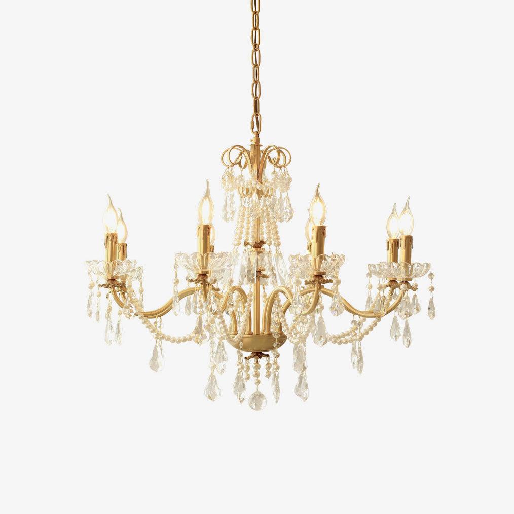 Lustra Chandelier Crystal Pearl-Neutral Decor