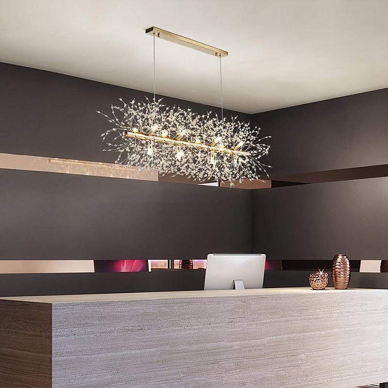 Cir Chandelier Brass Linear Crystal Branch-Neutral Decor