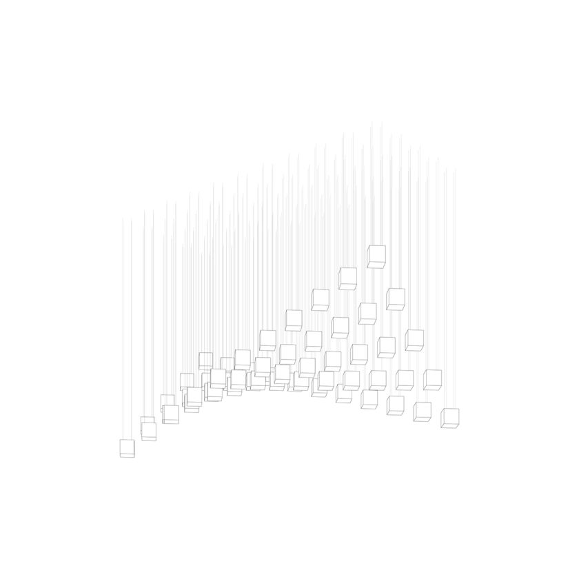 Crystal Pixels Customize Chandelier-Neutral Decor