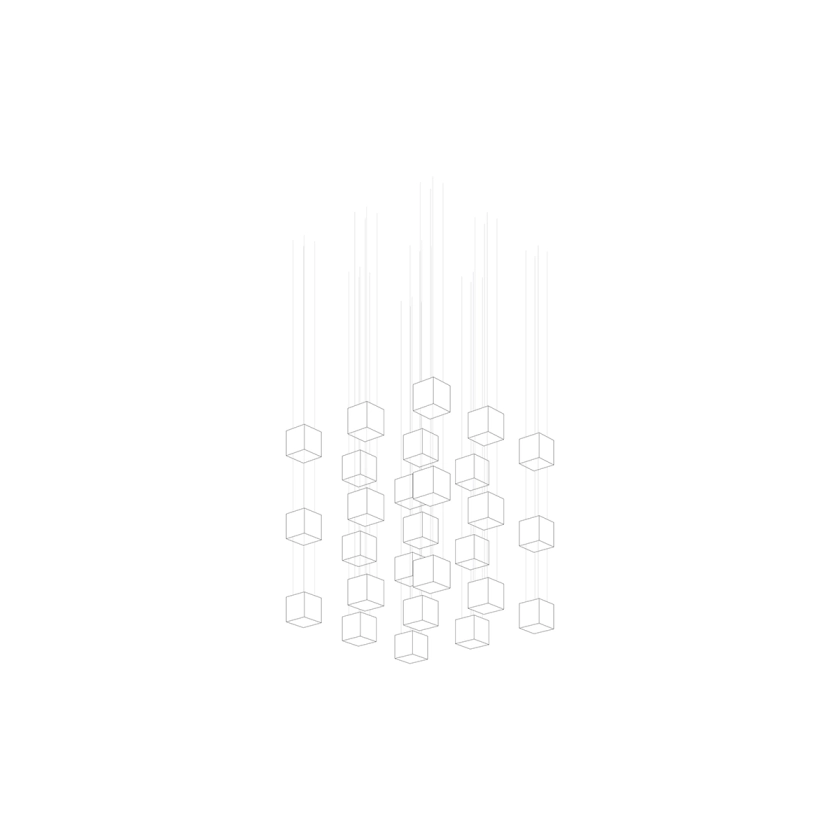 Crystal Pixels Customize Chandelier-Neutral Decor