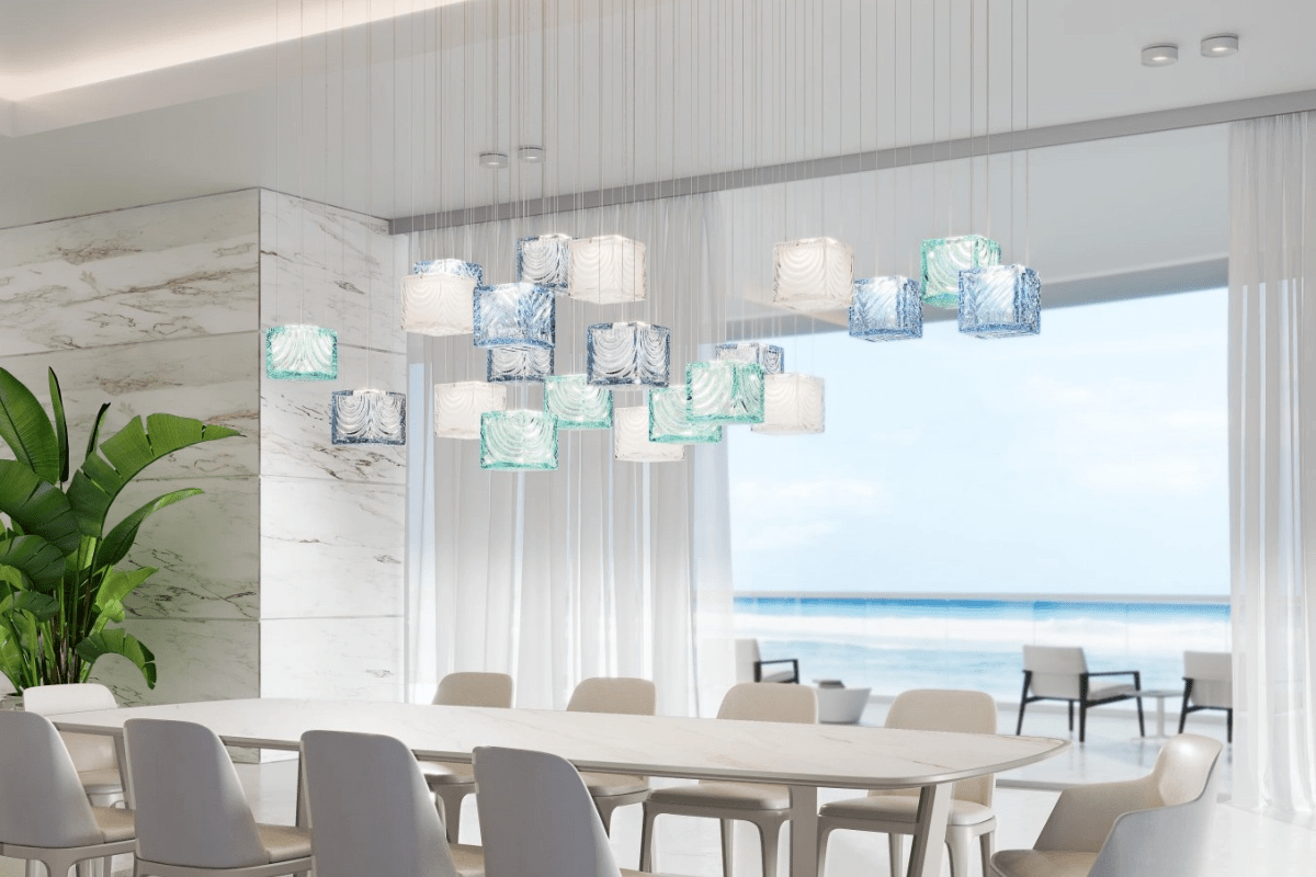 Crystal Pixels Customize Chandelier-Neutral Decor
