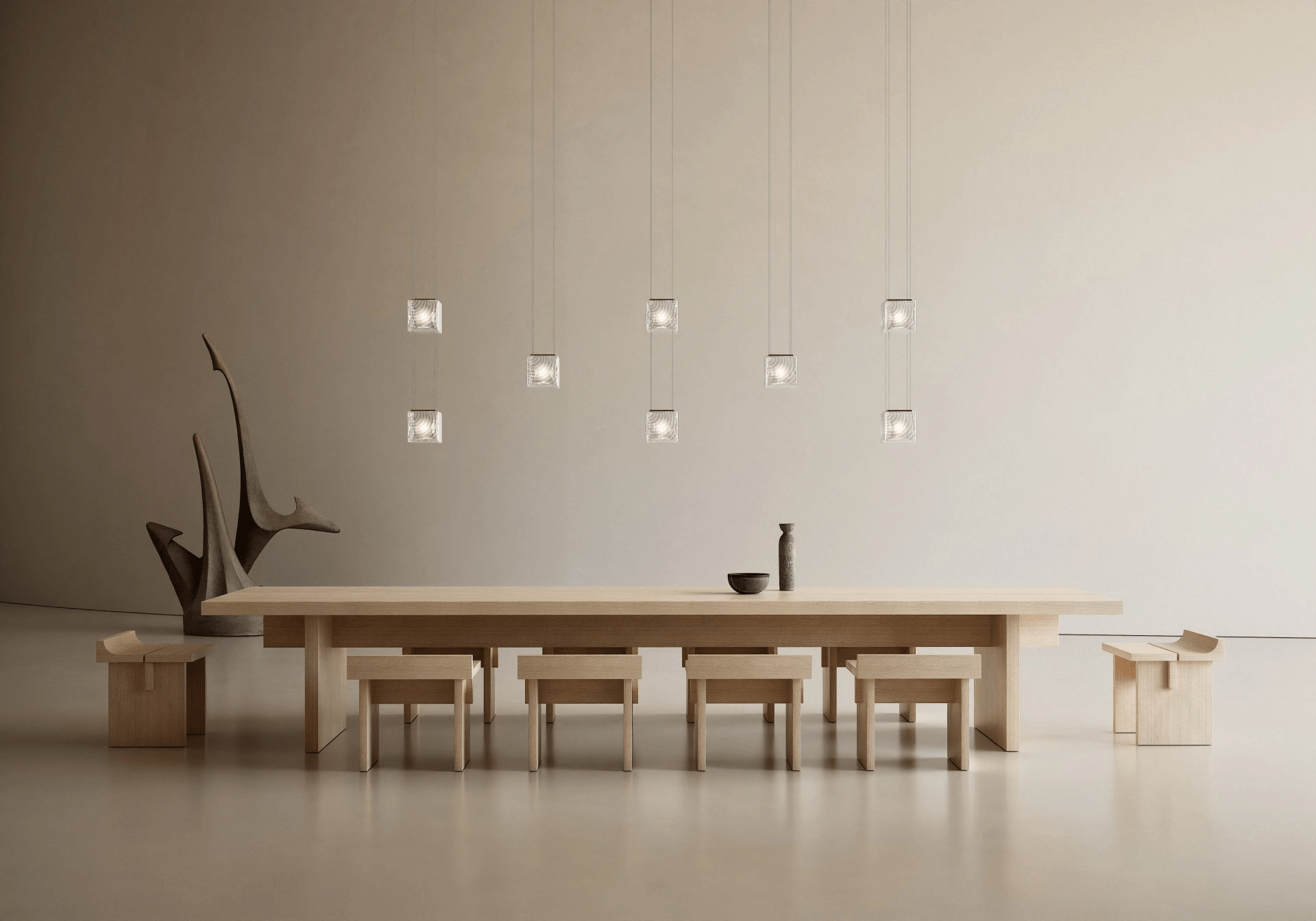 Crystal Pixels Customize Chandelier-Neutral Decor