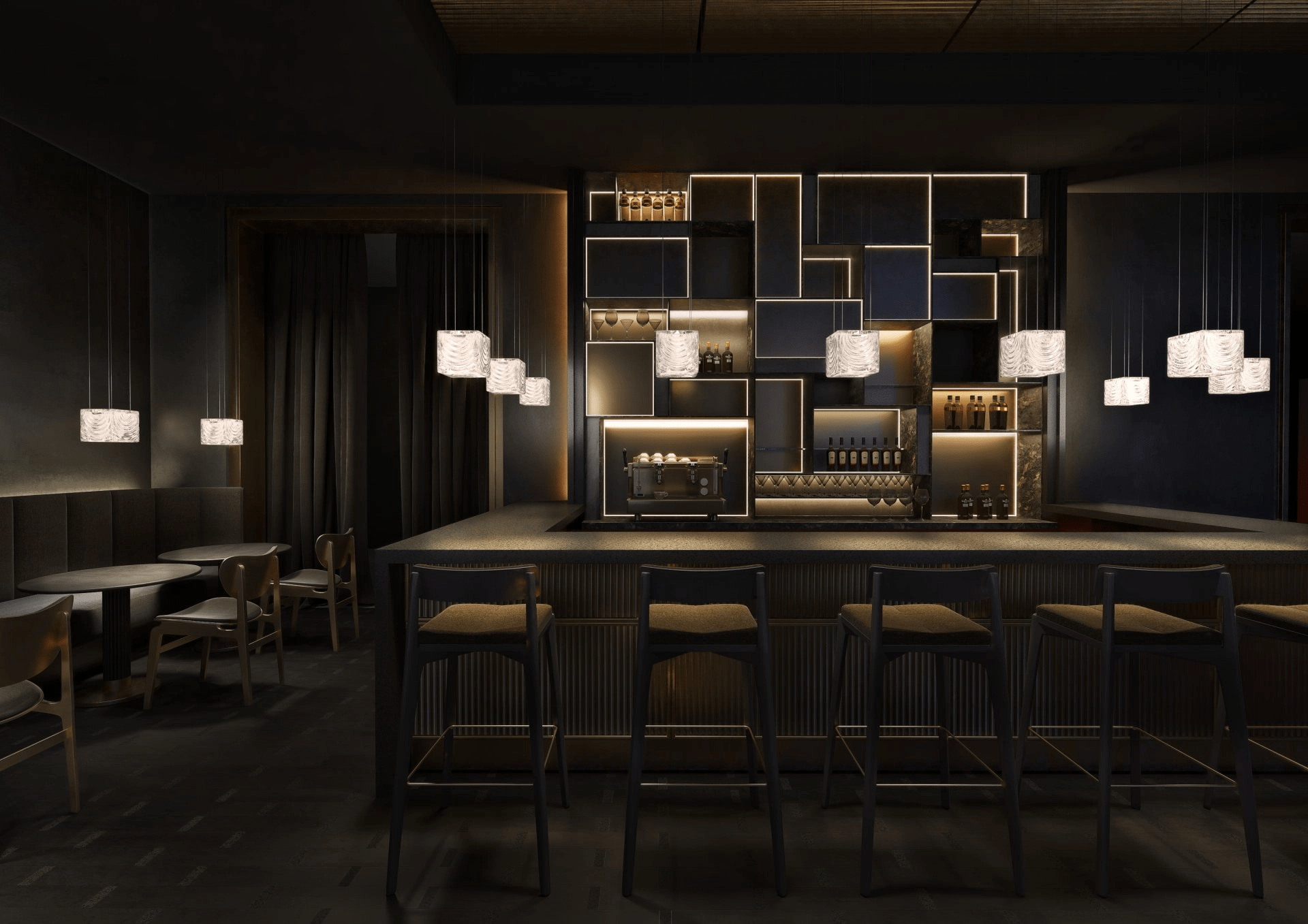 Crystal Pixels Customize Chandelier-Neutral Decor