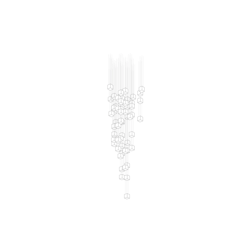 Crystal Pixels Customize Chandelier-Neutral Decor