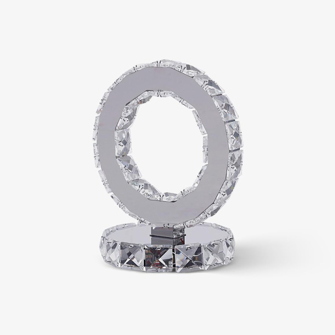 Ivor Crystal Rings Table Lamp-Neutral Decor
