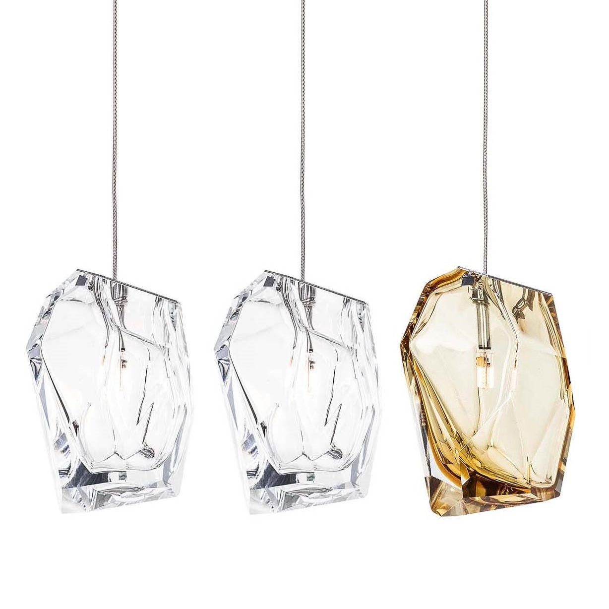 Crystal Rock Cluster Pendant Light-Neutral Decor