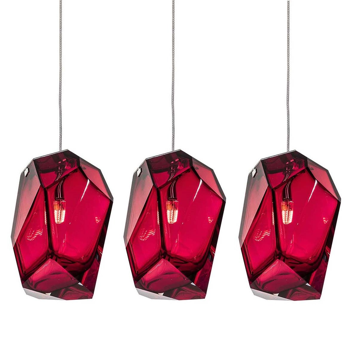 Crystal Rock Cluster Pendant Light-Neutral Decor