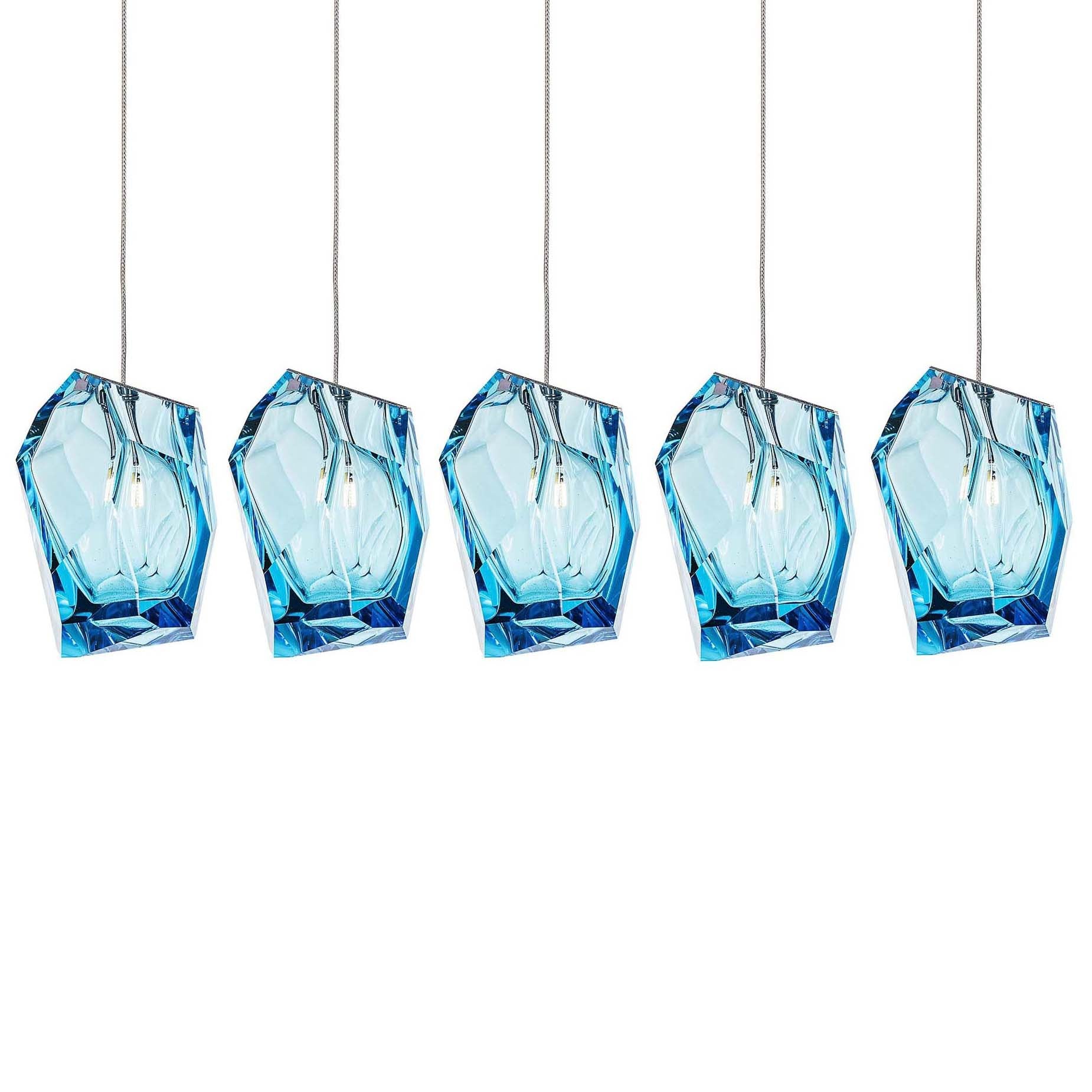 Crystal Rock Cluster Pendant Light-Neutral Decor