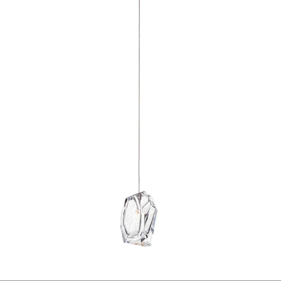 Crystal Rock Cluster Pendant Light-Neutral Decor