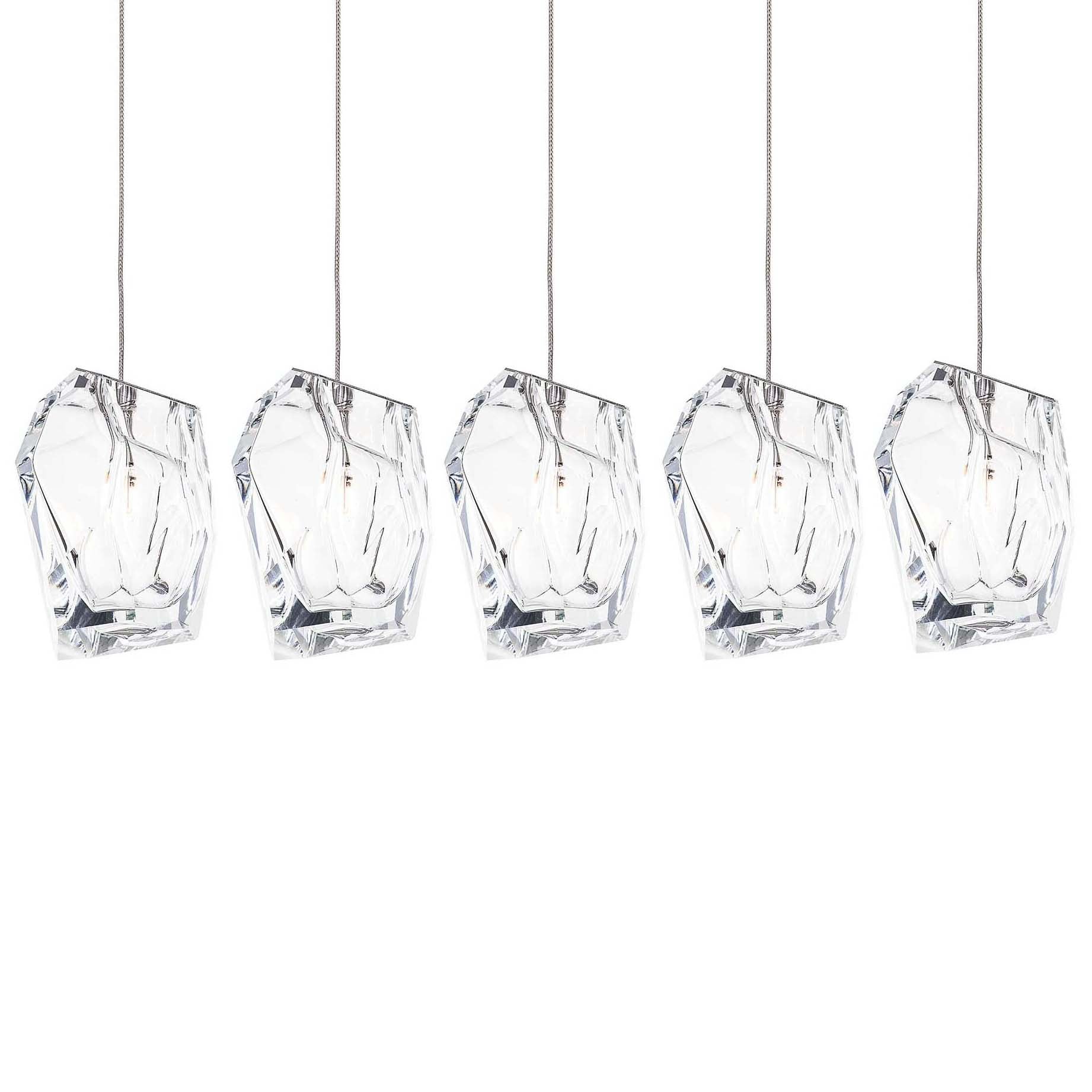 Crystal Rock Cluster Pendant Light-Neutral Decor