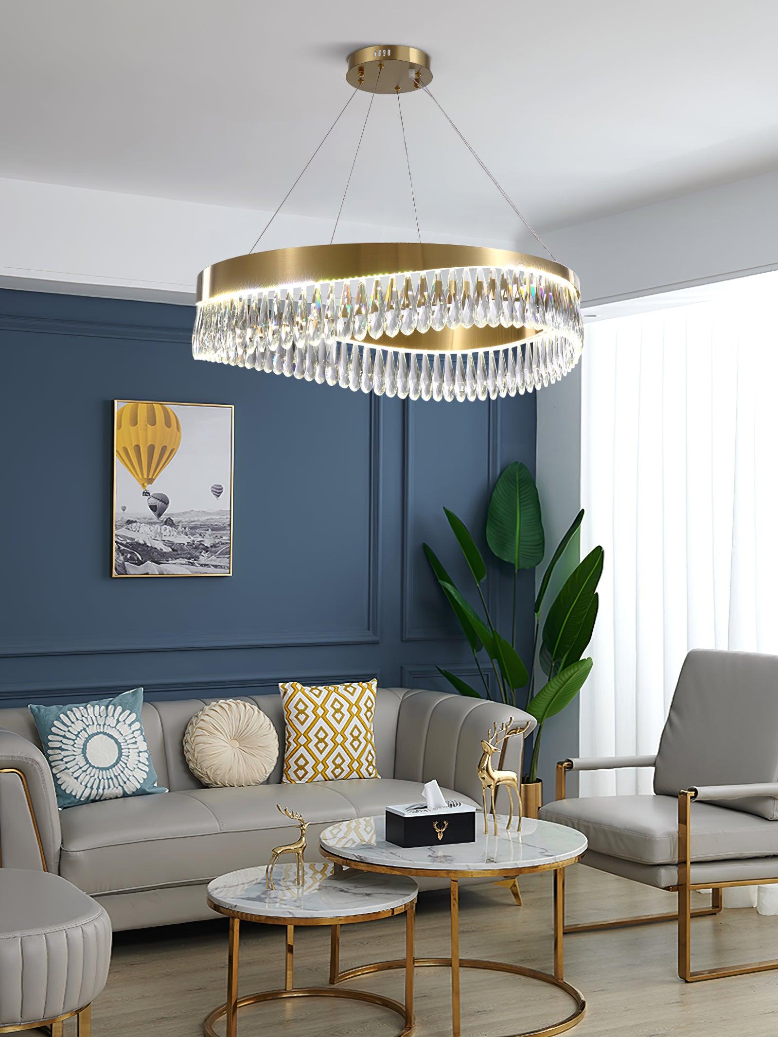 Cana Chandelier Crystal Ring LED Polished-Neutral Decor