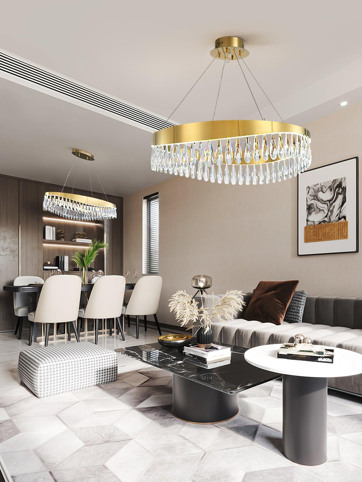 Cana Chandelier Crystal Ring LED Polished-Neutral Decor