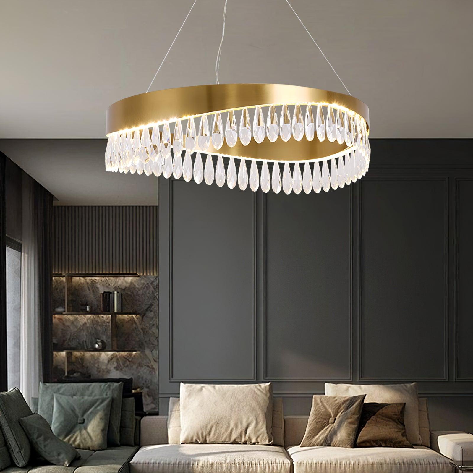 Cana Chandelier Crystal Ring LED Polished-Neutral Decor