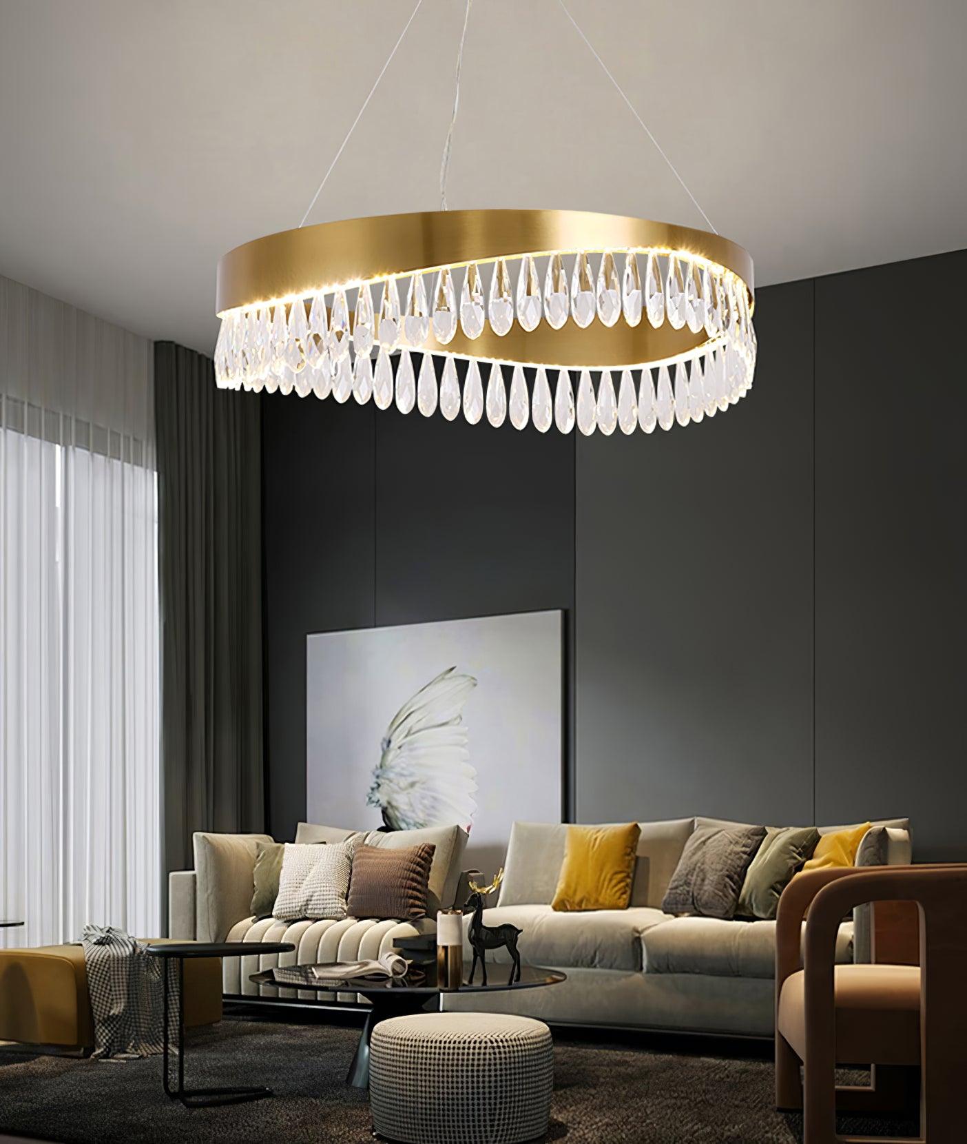 Cana Chandelier Crystal Ring LED Polished-Neutral Decor