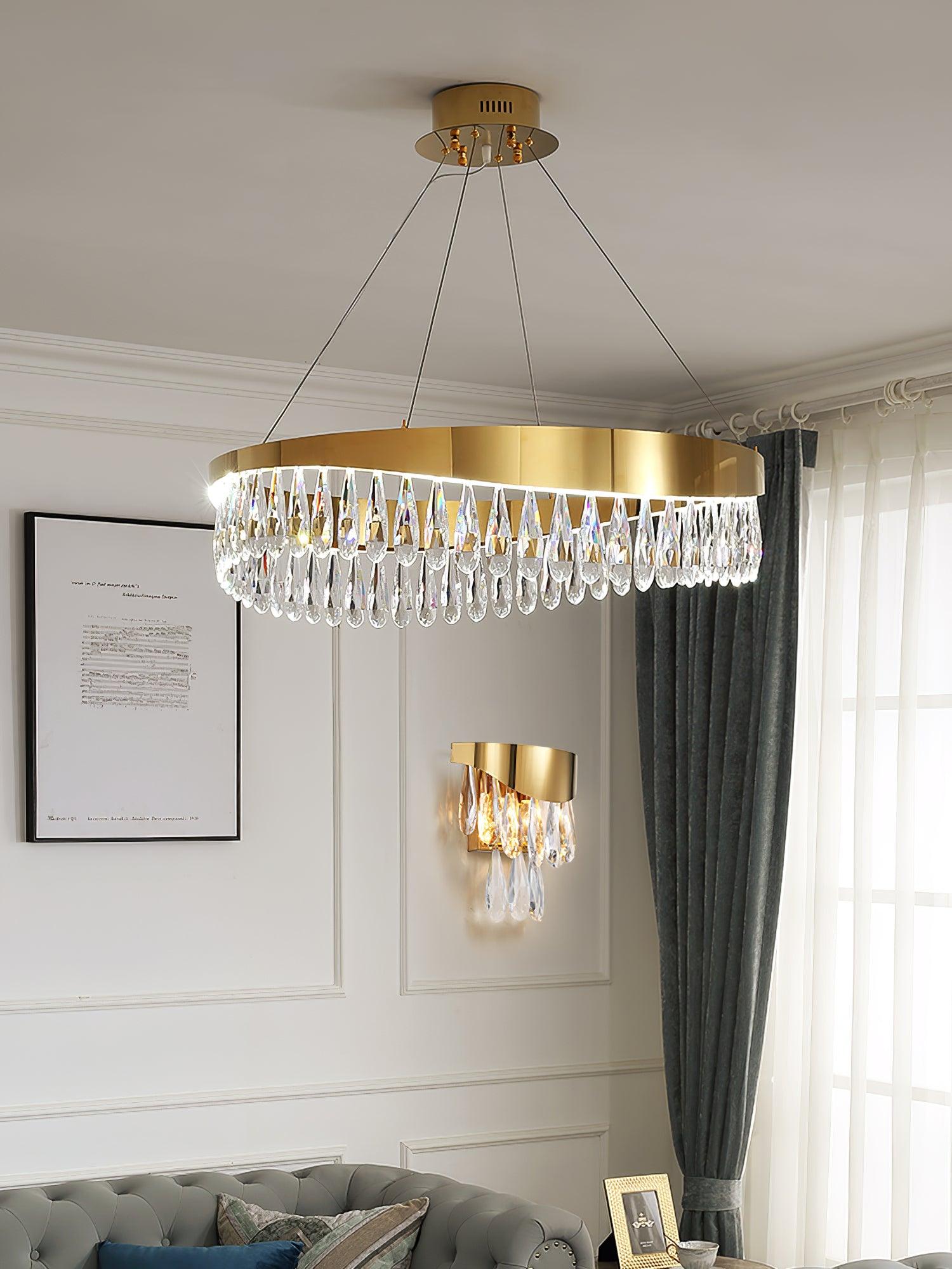 Cana Chandelier Crystal Ring LED Polished-Neutral Decor
